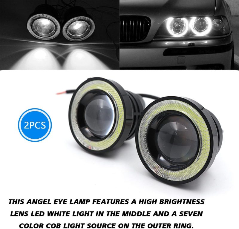 Angel Eye Fog Lights Led Halo Ring Drl Headlights - Image 4