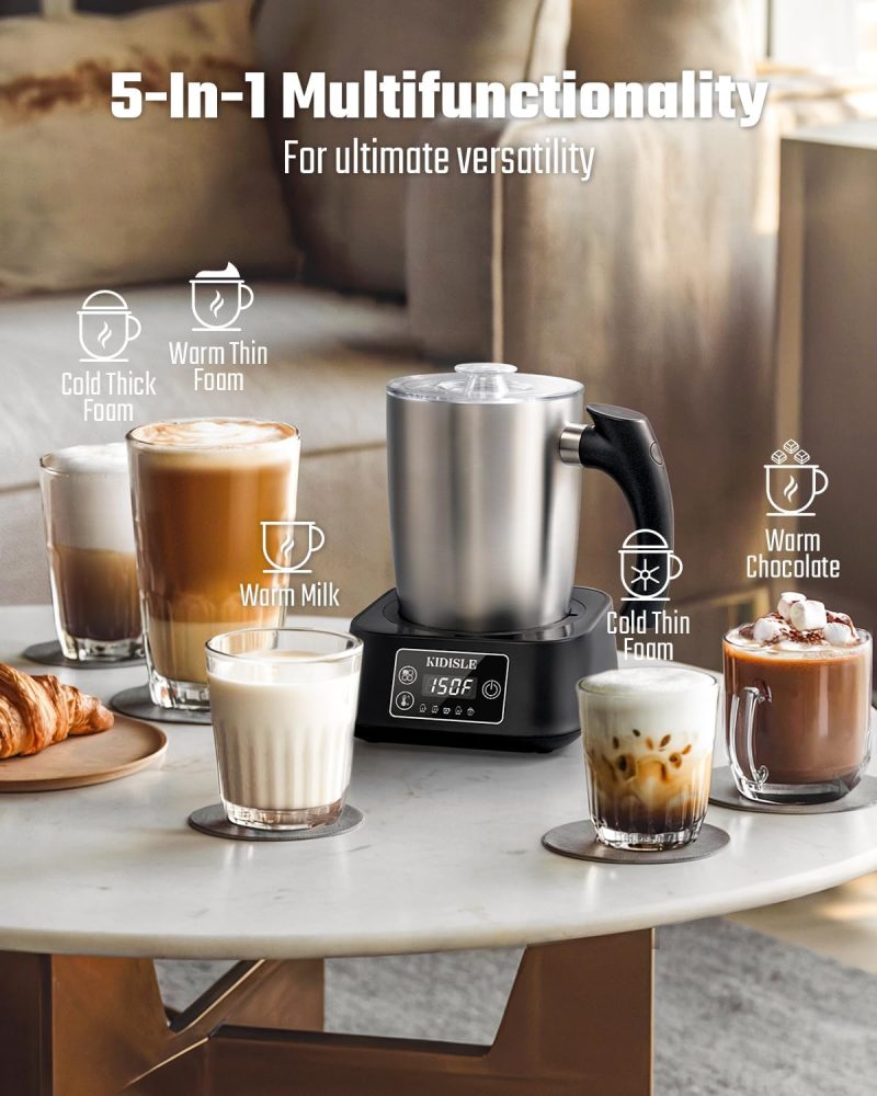 5-In-1 Milk Frother And Steamer - Image 2