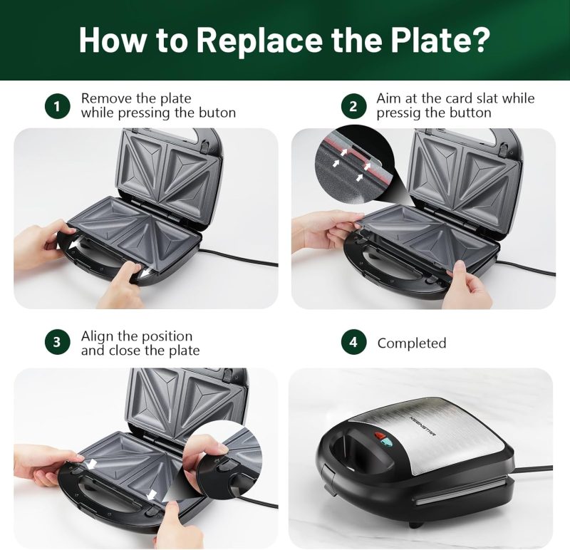 Keenstar 3 In 1 Electric Sandwich Maker - Image 5