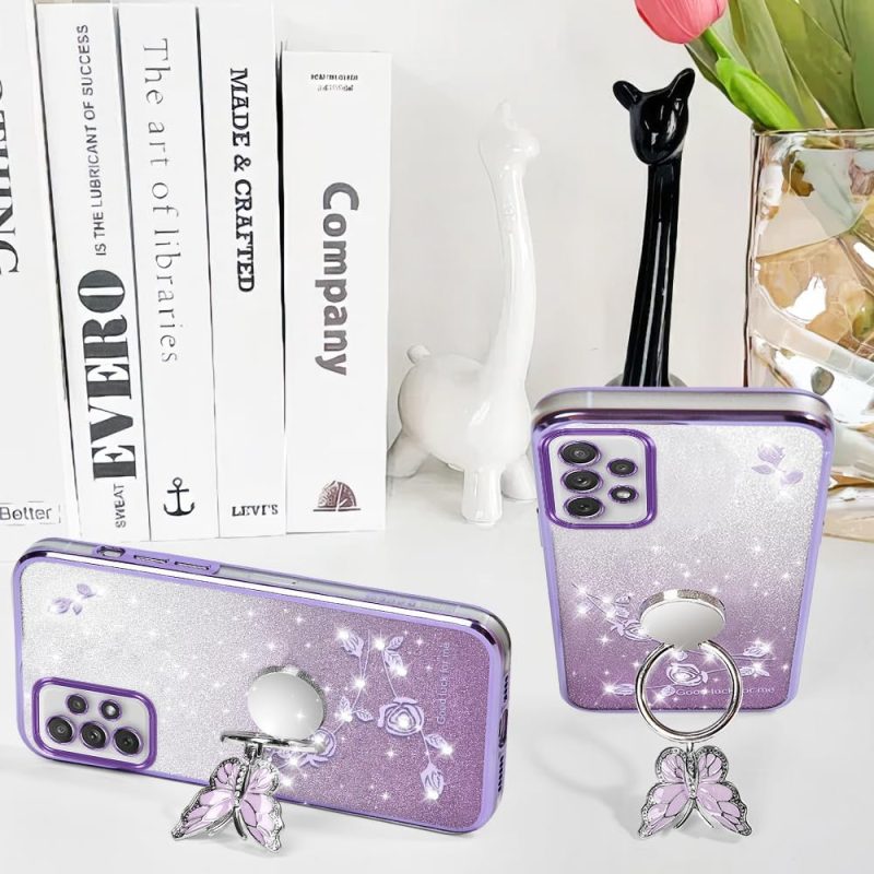 A72 Hybrid Protective Case for Galaxy A72 4G - Purple - Image 4