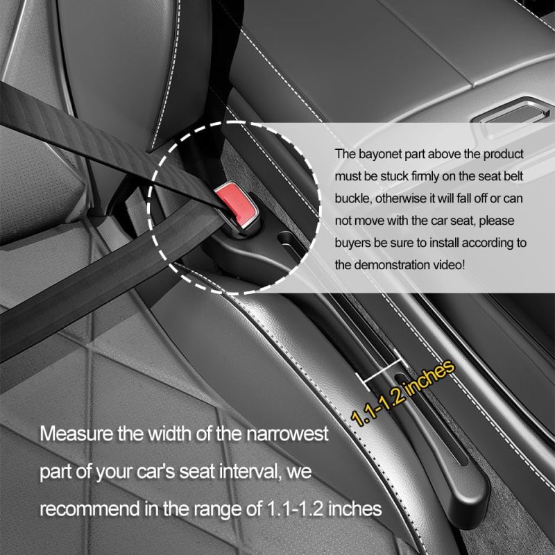 2Pcs Car Seat Gap Filler Organizer With Phone Holder - Image 6