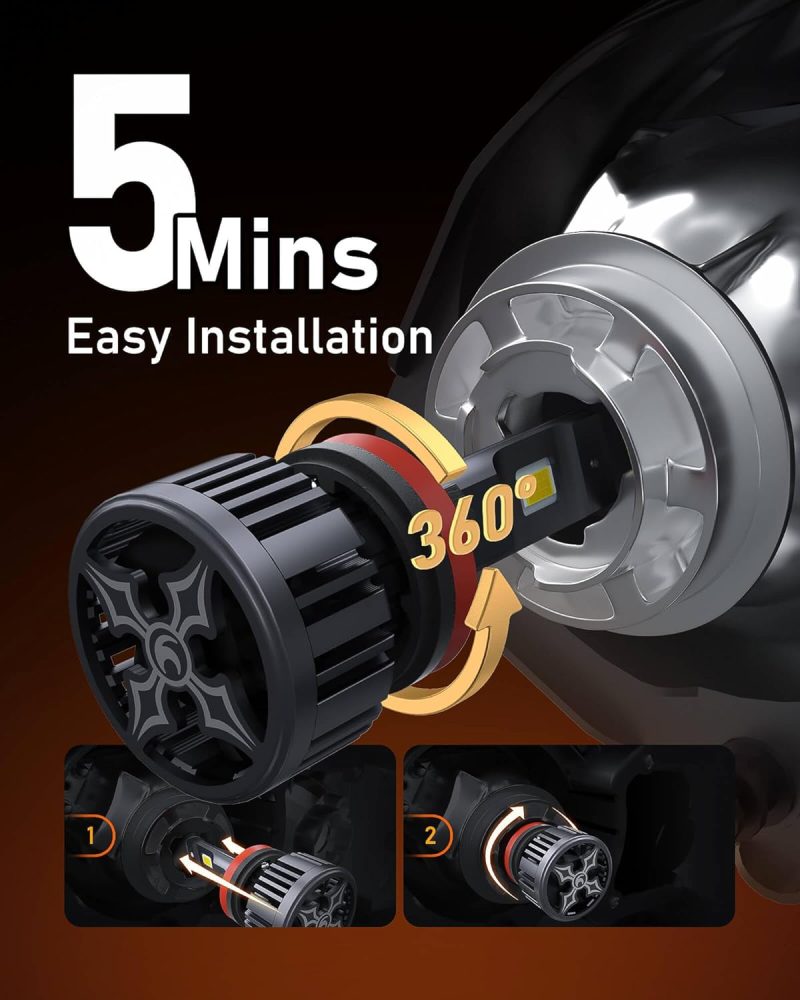 Hikari 2025 50000Lm H11/H8/H9 9005/Hb3 Led Combo Kit - Image 5