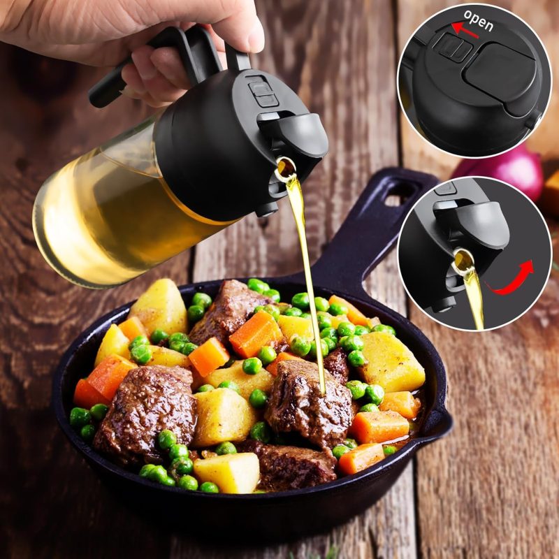 2 In 1 Glass Oil Sprayer & Dispenser - Image 4