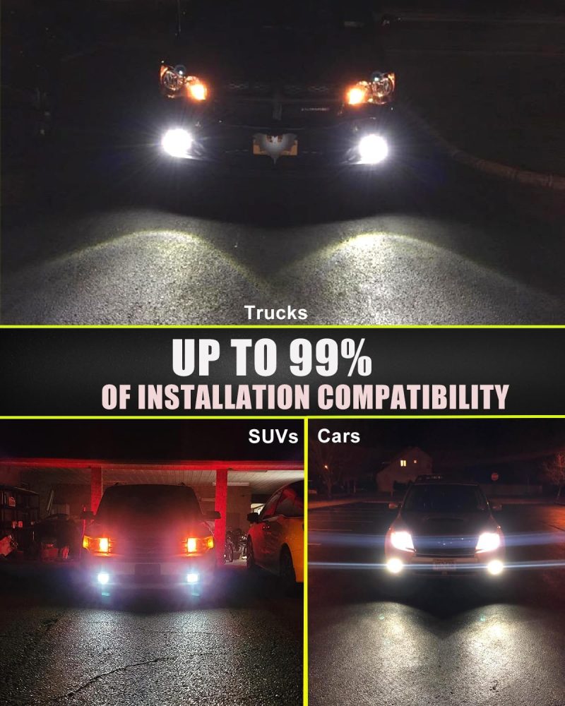Upgraded H11 H8 H16 Led Fog Light Bulbs Or Daytime Running Lights - Image 5