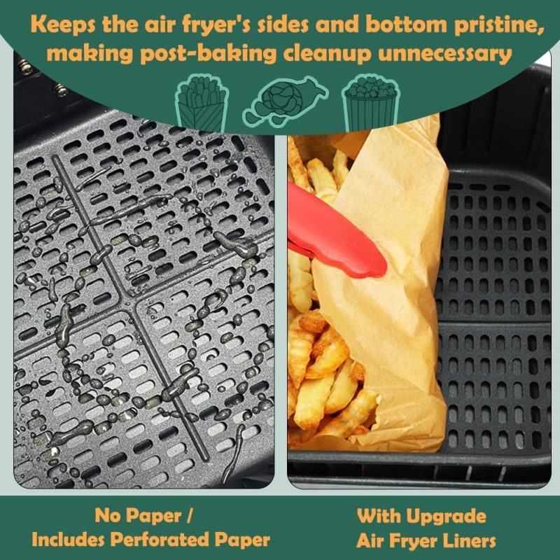 Bykitchen Air Fryer Sheets Liners For Ninja Ag301 Grill - Image 4