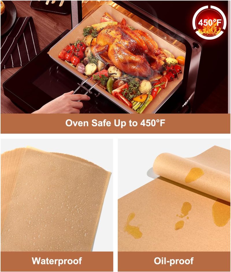 Unbleached Parchment Paper Baking Sheets - Image 4