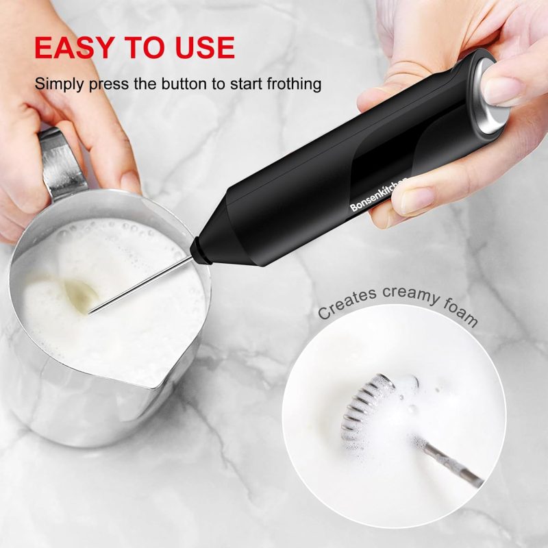 Bonsenkitchen Powerful Milk Frother For Coffee - Image 3