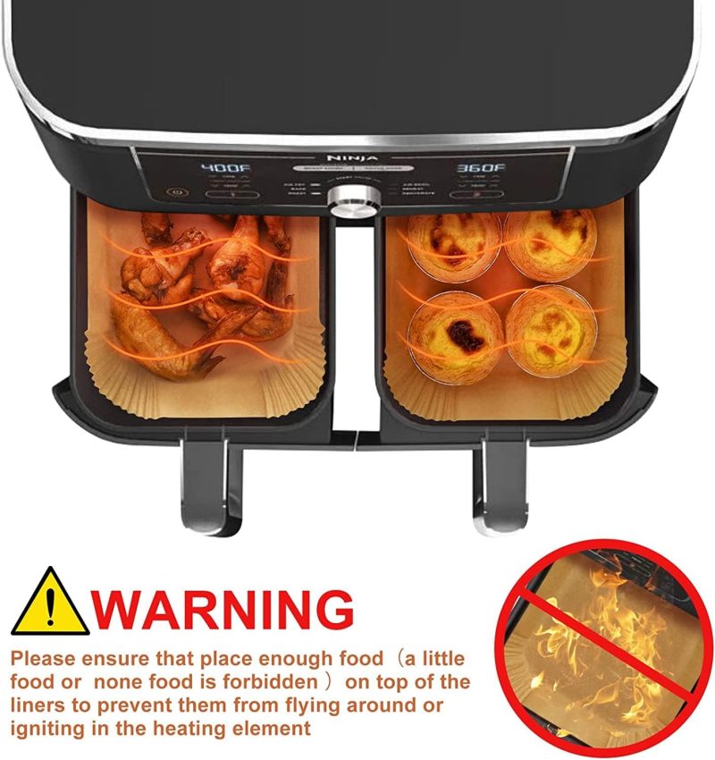 100 Pcs Ninja Air Fryer Liners Disposable - Image 5