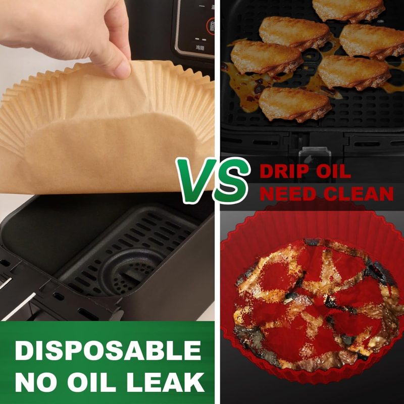 260Pcs Air Fryer Liners Disposable For Ninja Crispi - Image 3