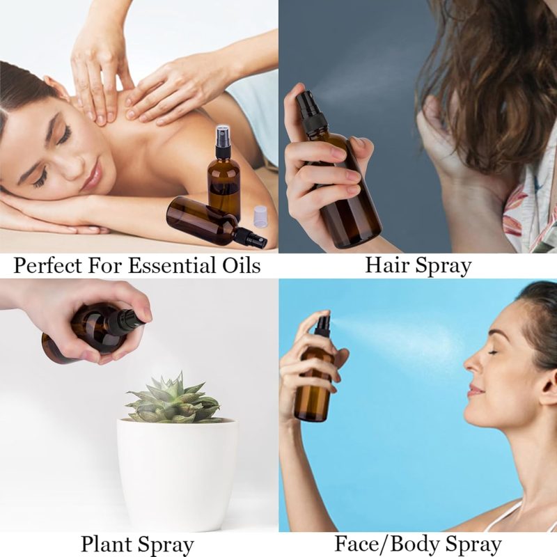 Amber Glass Spray Bottles - Image 5
