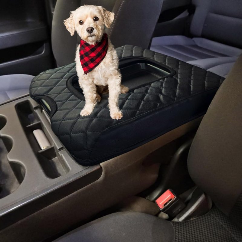 Center Console Cover Compatible With 2014-2018 Chevy Silverado/Gmc Sierra Jump Seat Accessories - Image 4