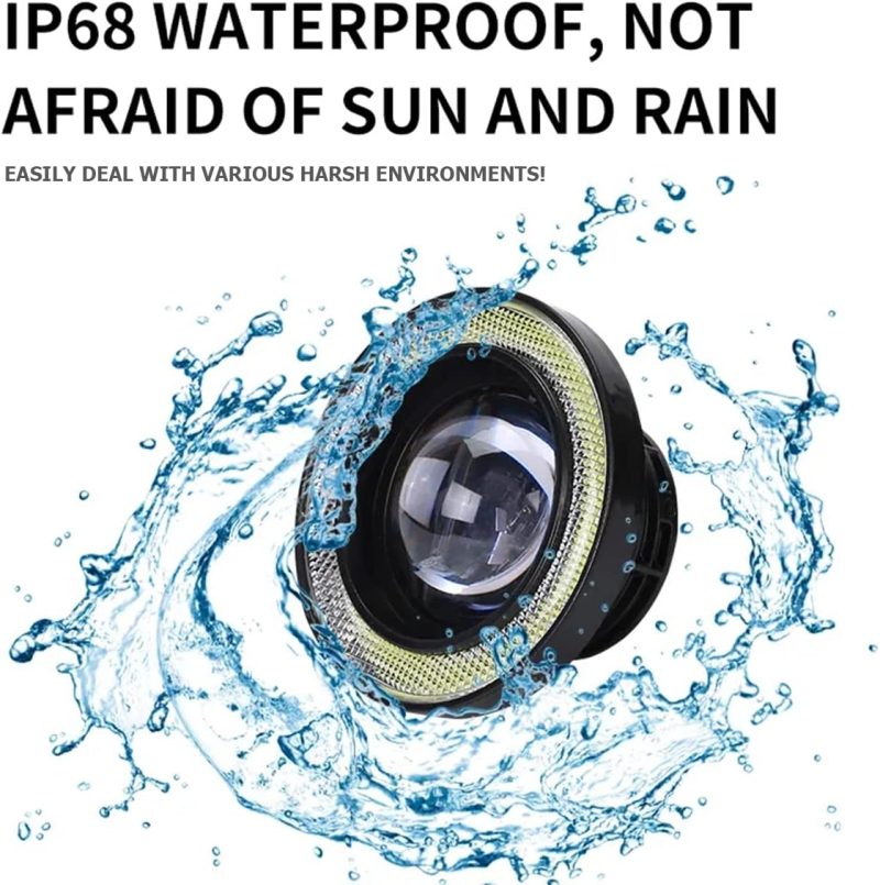 2Pcs Car Angel Eye Fog Light - Image 3