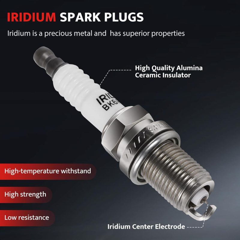 Ignition Coil Pack Spark Plugs Combo Fit For 2.0 2.3 Ford Escape Focus Transit Connect 2004 2005 2006 2007 2008 2009 2010 2011 - Image 5