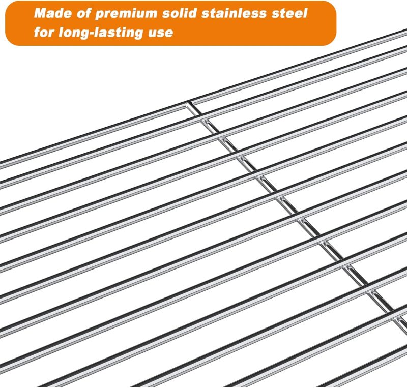 Stanbroil 17 Inch Universal Stainless Steel Smoke Shelf/Warming Cooking Rack Replacement For Traeger And Other Wood Pellet Grills/Gas Grills - Image 3
