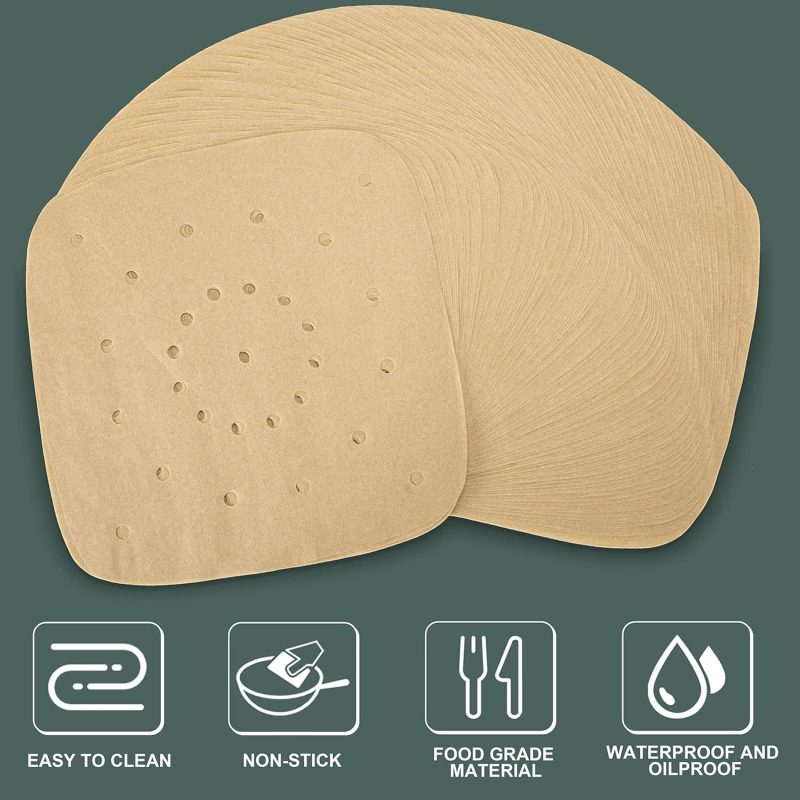 200Pcs Air Fryer Parchment Paper Disposable Liner 8.5Inch - Image 2