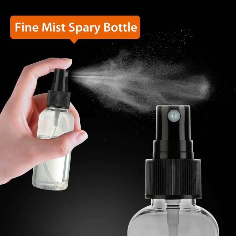30 Pack 2 Oz Fine Mist Mini Clear Spray Bottles With Pump Spray Cap - For Essential Oils - Image 2