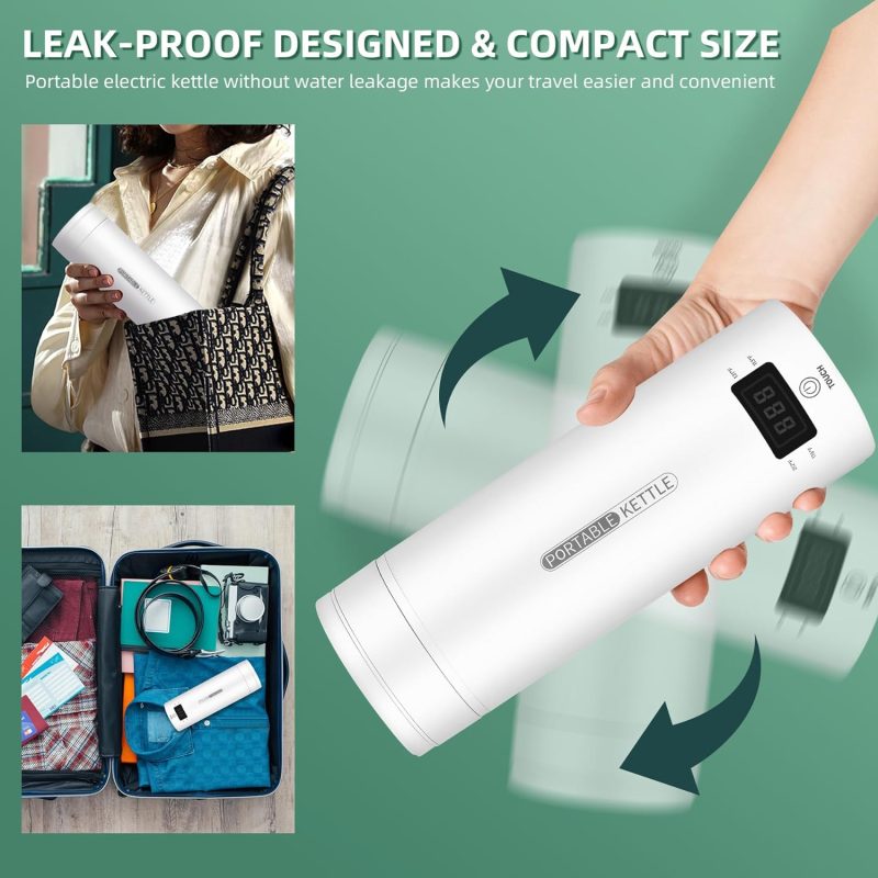 Travel Electric Kettle Portable Small Mini Tea Coffee Kettle Water Boiler - Image 4