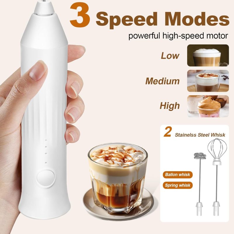 Rechargeable Milk Frother Handheld - Image 3
