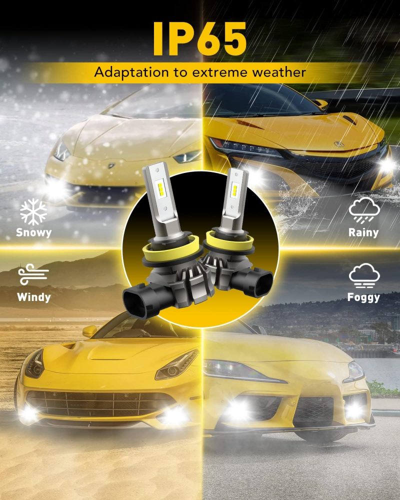 Auxito H11/H8/H16 Led Fog Light Bulbs Or Drl - Image 6