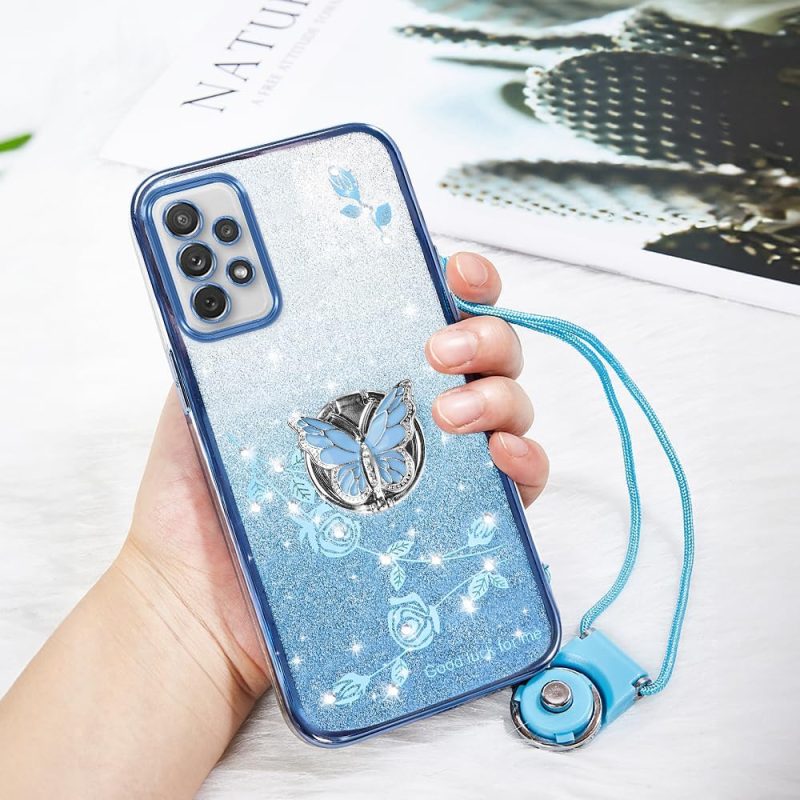 A72 Hybrid Protective Case for Galaxy A72 4G - Blue - Image 6