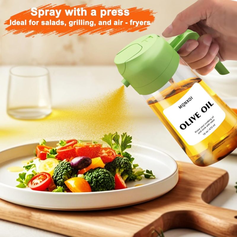 2 In 1 Glass Oil Sprayer & Dispenser - Image 6