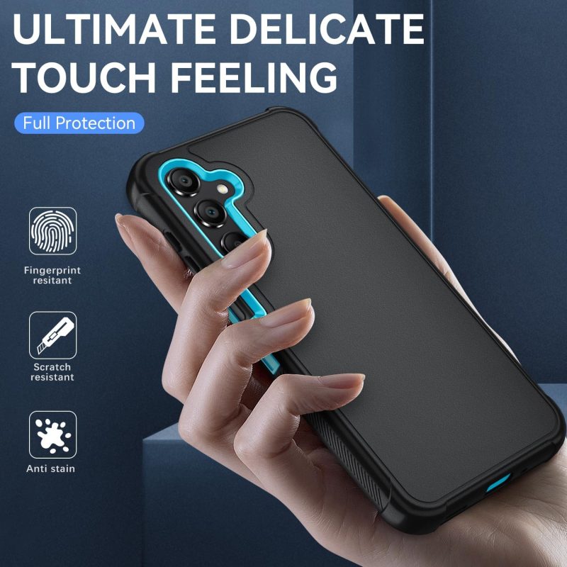 A16 Hybrid Protective Case for Galaxy A16 5G - Black/Glacier Blue - Image 2