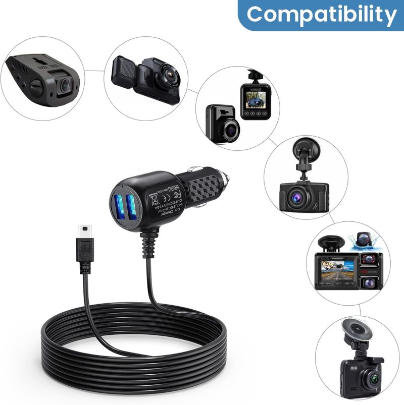 Mini Usb Dash Cam Power Cord For Rove R2-4K - Image 2