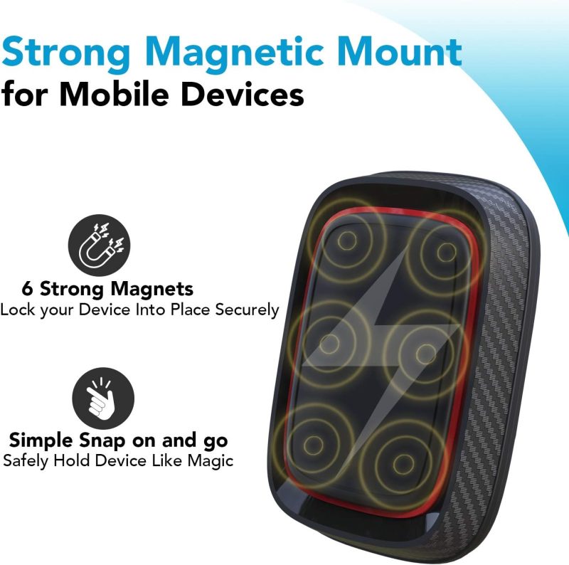Apps2Car Magnetic Car Phone Holder Mount [6 Strong Magnets] - Image 2