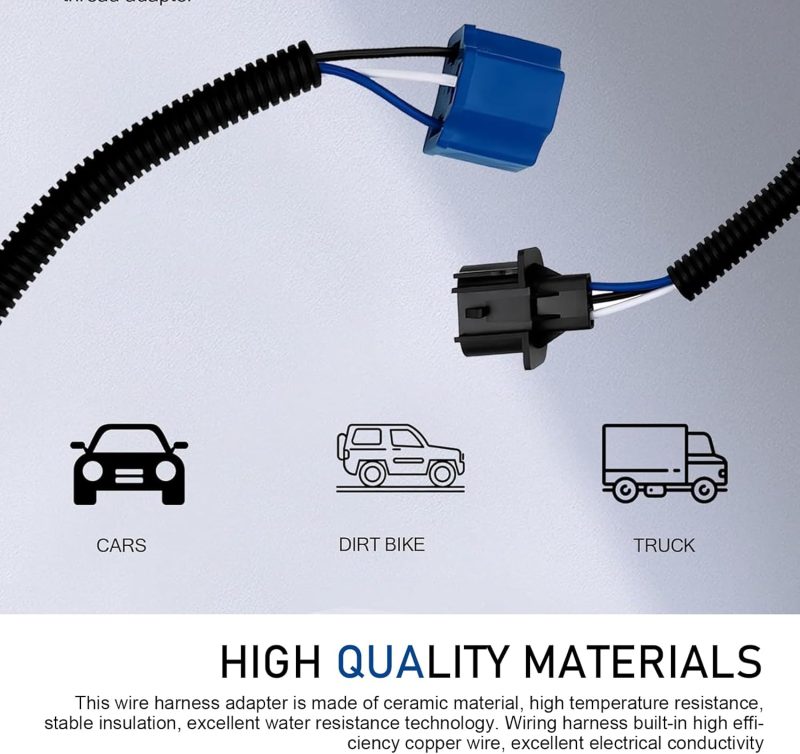 2 Pcs Car H13 Male To H4 Female Adapter - Image 6
