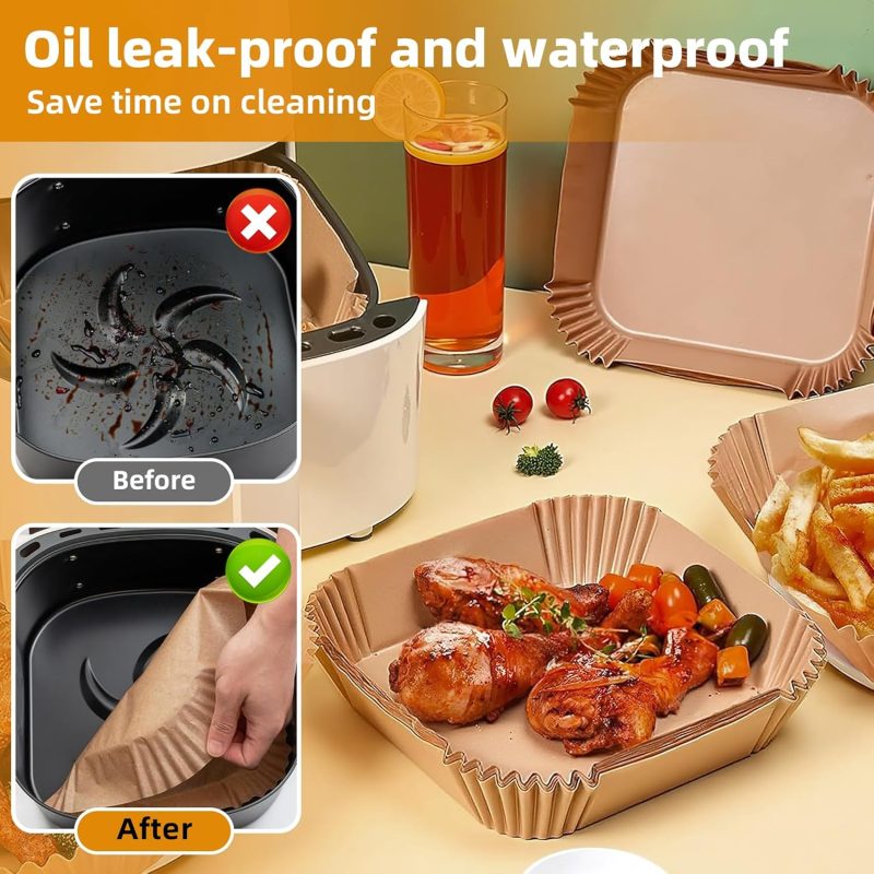 Air Fryer Paper Liners For 3-6 Qt - Image 2