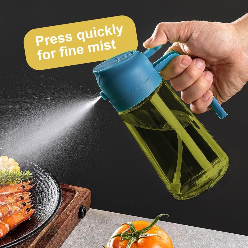 Cxinyi - 16Oz/470Ml Olive Oil Dispenser For Kitchen With Stickers - 2 In 1 Olive Oil Sprayer For Cooking - Image 4