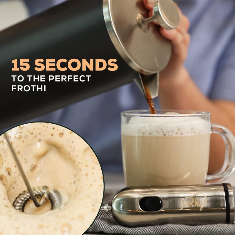 Café Casa Milk Frother For Coffee - 2 Speed Handheld - Image 3