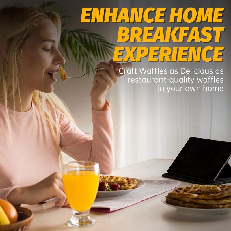 7 Inches Round Classic Waffle Maker Machine - Image 4