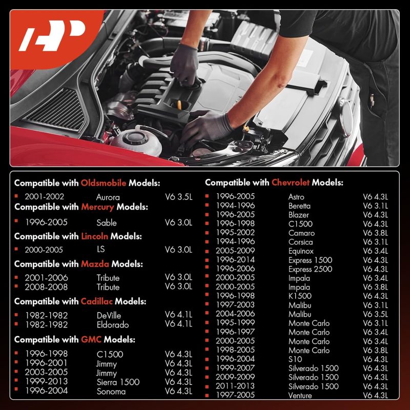 A-Premium 6Pcs Iridium Platinum Spark Plugs Compatible With Buick - Image 2