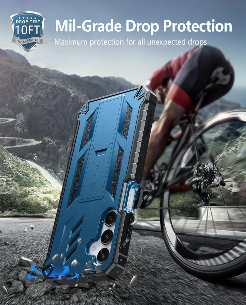 FNTCASE Hybrid Protective Case for Galaxy A16-5G - Blue - Image 5