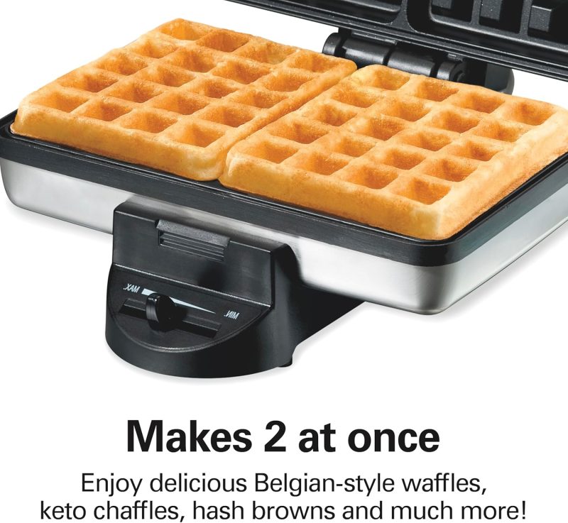 Hamilton Beach Belgian Mini Waffle Maker With Shade Control - Image 2