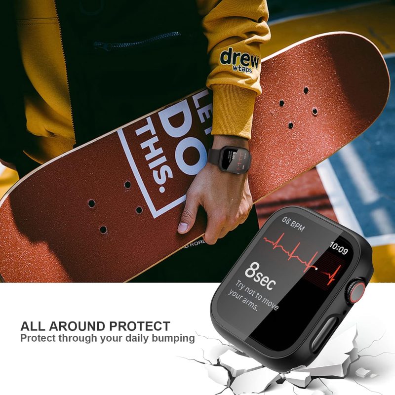 CASE JZK 2 Pack Case with Tempered Glass Screen Protector for Apple Watch... - Image 4