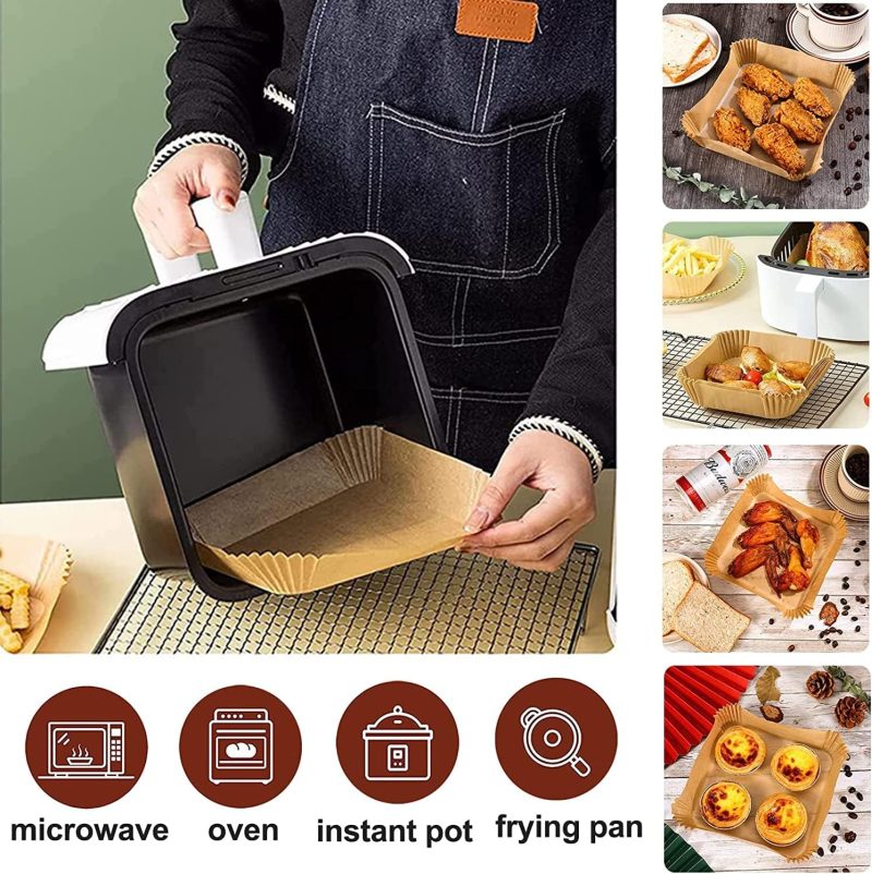 Uhouse Air Fryer Liners 9.5 Inch Square - Image 5