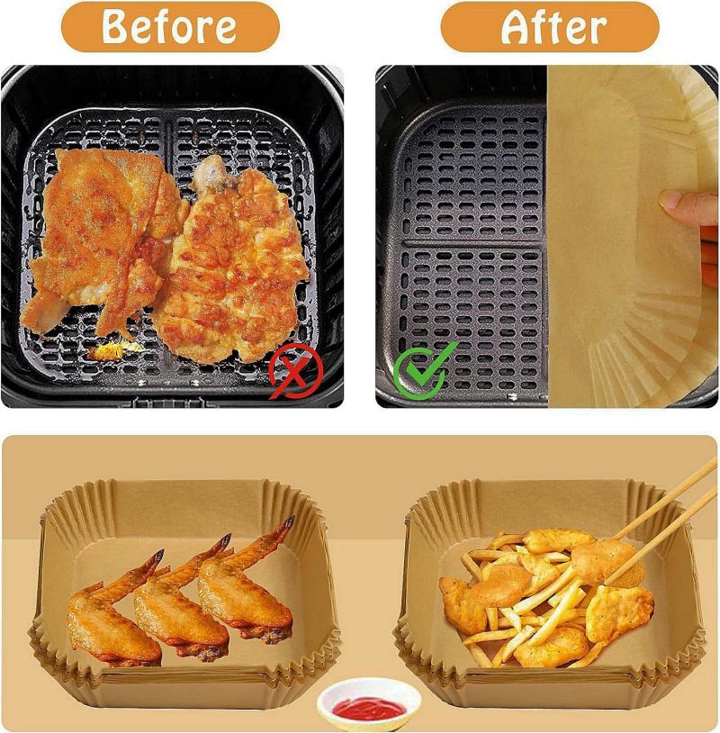 Air Fryer Liners Disposable Compatible With Cosori Air Fryer 6 Qt - Image 2