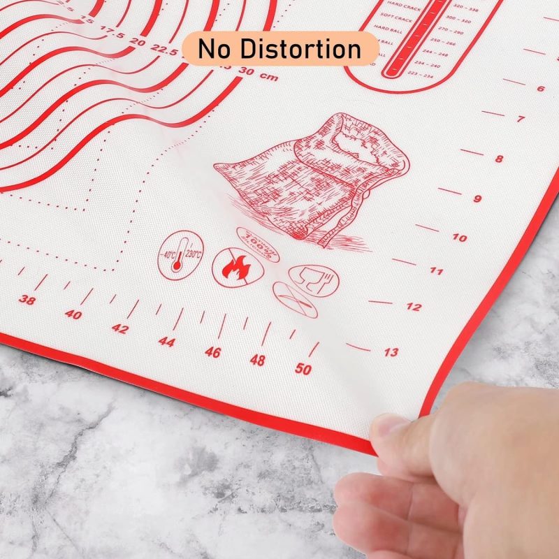 Silicone Pastry Baking Mat Dough - 16X24Inch Large Non Stick Slip Cookie Bread Rolling Mats Sheet - Image 6