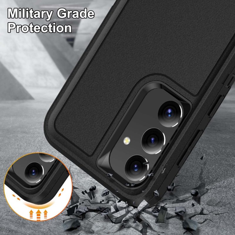 S25 Phone Case for Galaxy S25 - Black+Black - Image 3