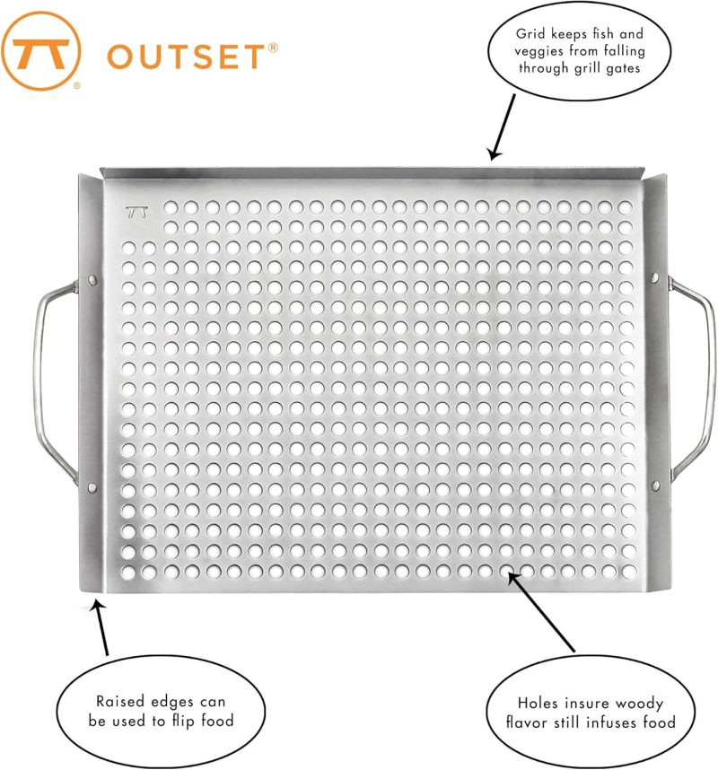 Outset 76632 Stainless Steel Grill Topper Grid - Image 4