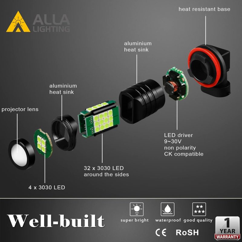 Alla Lighting H8 H11 Led Bulbs - Image 4