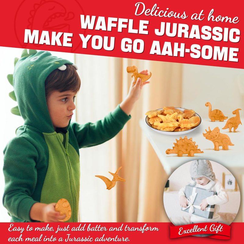 Dinosaur Mini Waffle Maker For Kids - Image 6