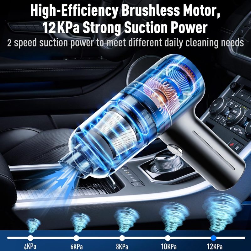 Handheld Car Vacuum Cleaner Cordless - Image 3