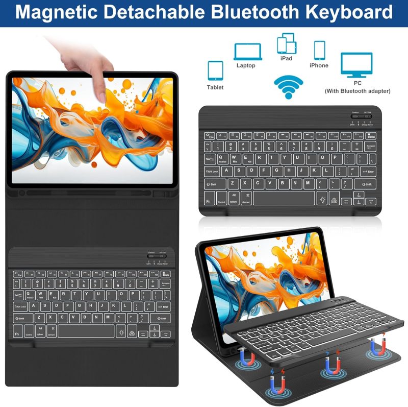 GENERIC Keyboard Case for Samsung Galaxy Tab S6 Lite 10.4 - Image 5