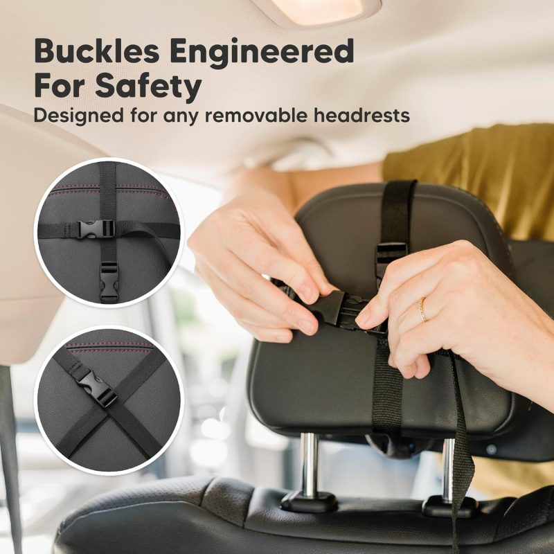 Safety Baby Car Seat Mirror - Wide Shatterproof Backseat Infant Car Mirror For Baby Rear Facing - Image 6