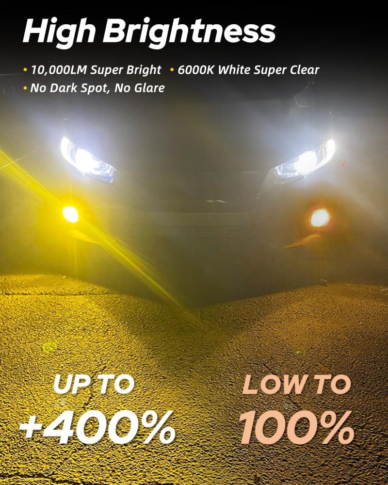 Autoone H8 H11 H16 Led Fog Light Bulbs Or Drl - Image 2