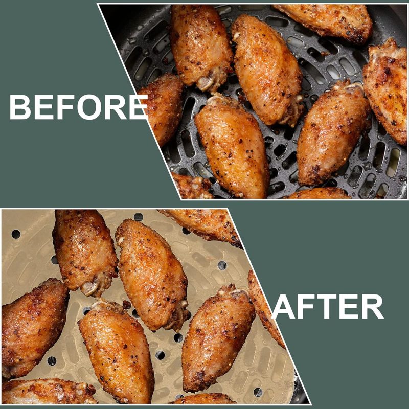 200Pcs Air Fryer Parchment Paper Disposable Liner 8.5Inch - Image 3