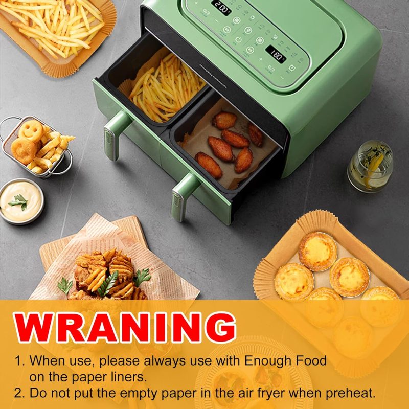 Vailnd Air Fryer Paper Liners Disposable: 125Pcs 8X5.5 - Image 6